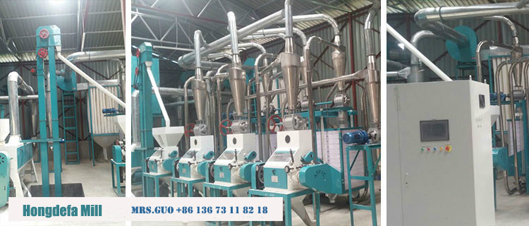 maize mill line with complete line with cleaning milling packing