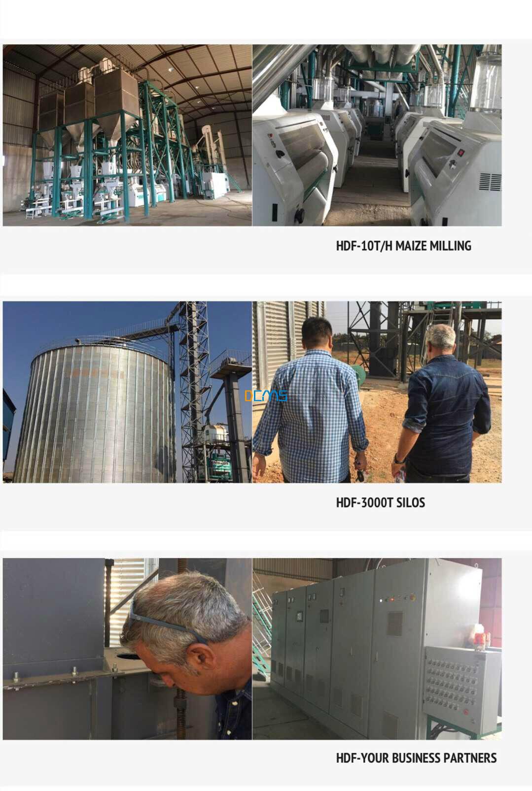 10T/Hr Maize milling with 3000T silo 