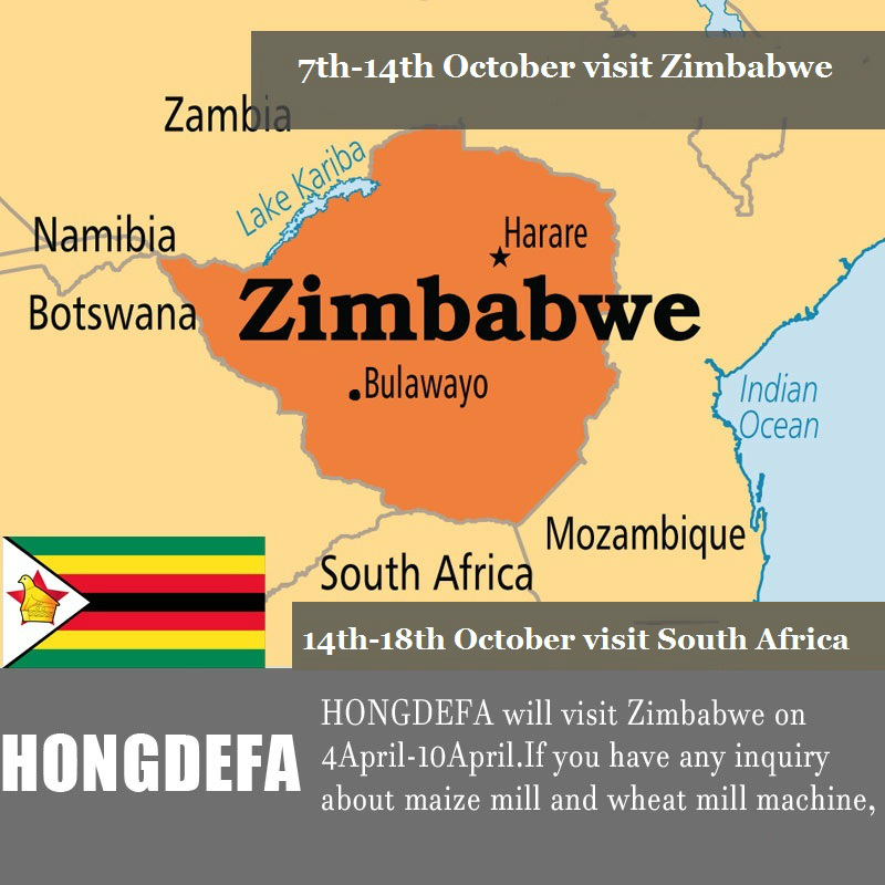October meet Hongdefa Machinery team in Zimbabwe or South Africa 