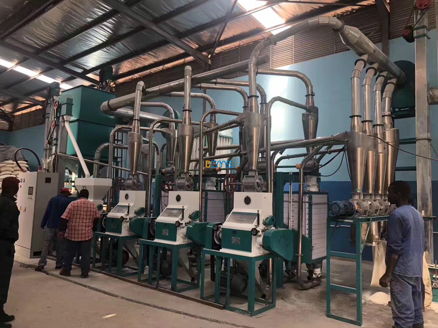 Congrat:30t maize milling successfully testing in Zambia
