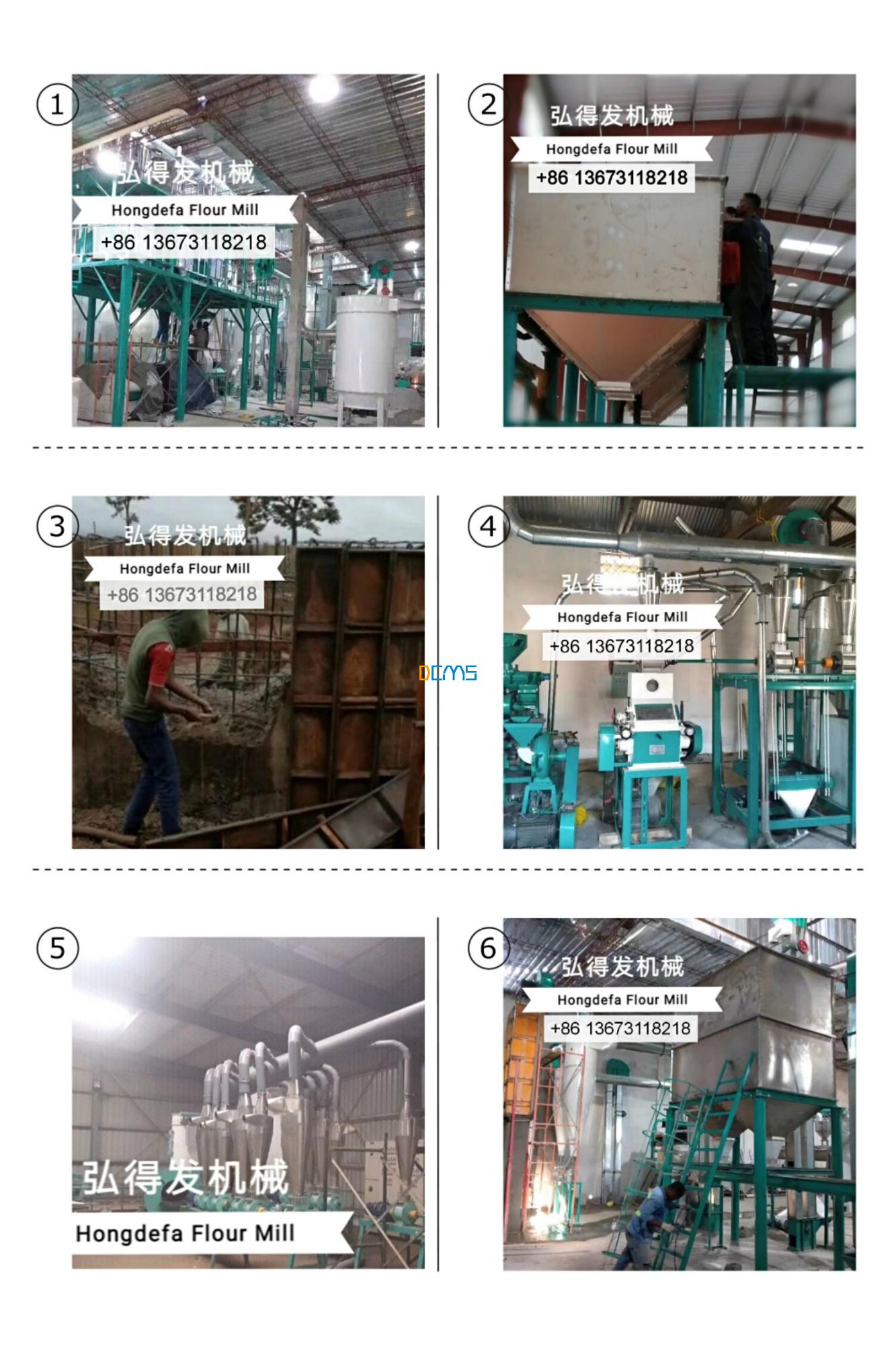 hongdefa flour milling machine engineers install photos